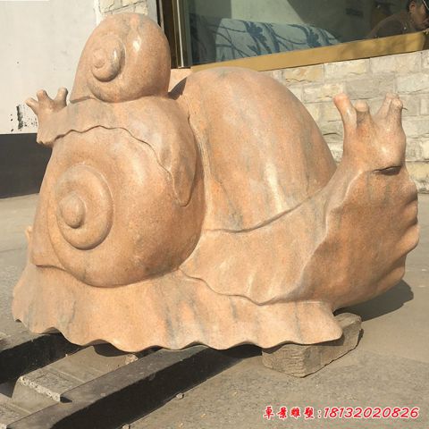 庭院蜗牛动物石雕