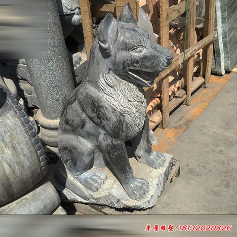 石雕小区动物狗