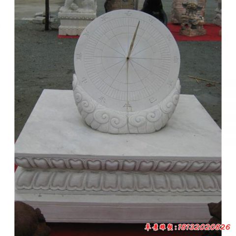 仿古赤道式日晷石雕
