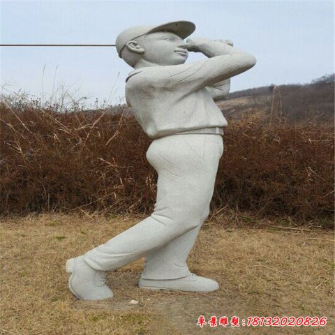 园林运动人物石雕