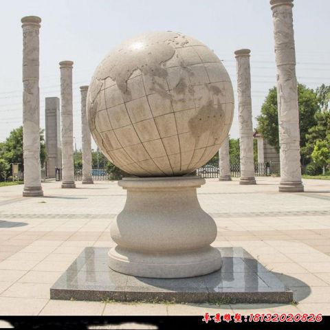 广场地球仪雕塑
