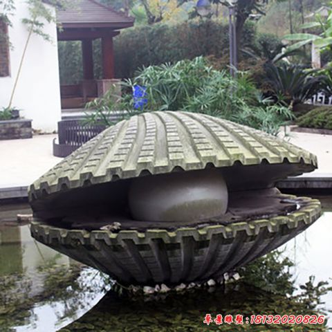 园林扇贝石雕