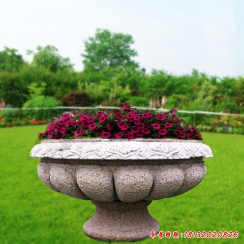 创意花盆石雕
