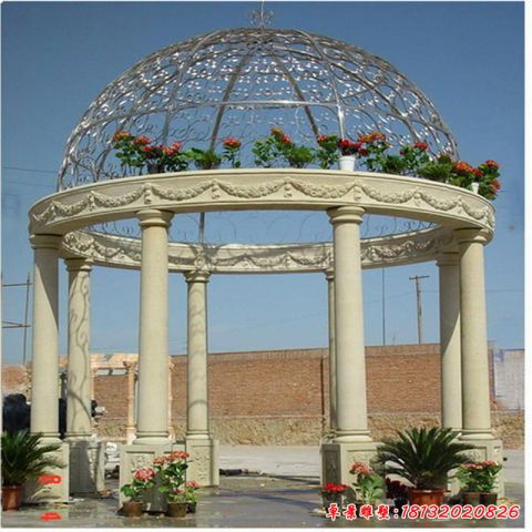 广场欧式凉亭雕塑