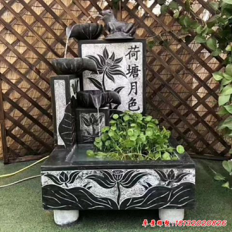 石雕流水池雕塑