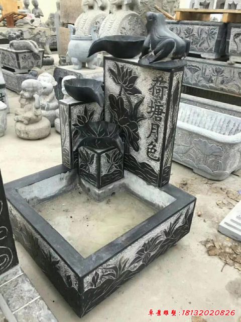 石雕景观流水池雕塑