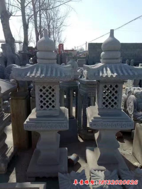 园林石灯的魅力石雕