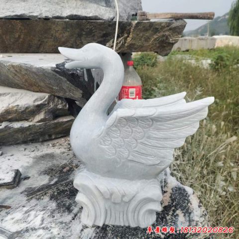 园林天鹅动物石雕