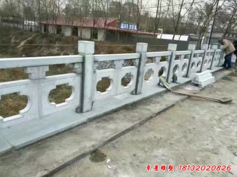 石雕园林镂空栏杆雕塑