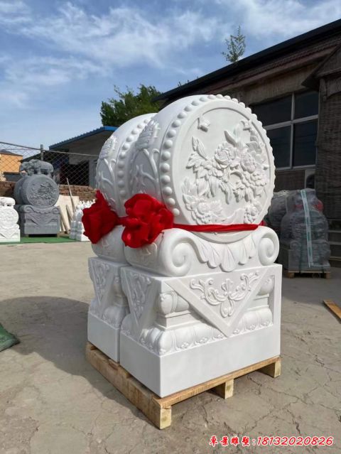 大理石仿古门墩