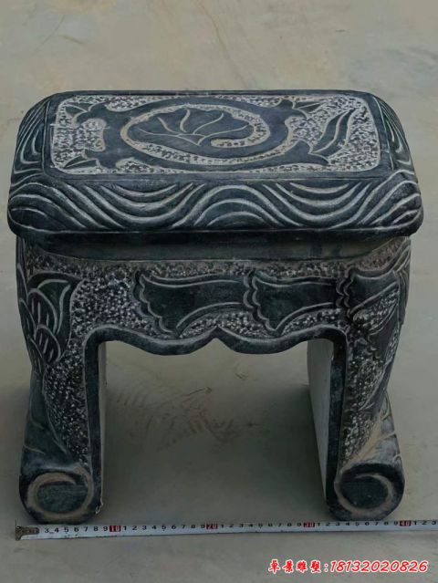 青石仿古石凳雕塑