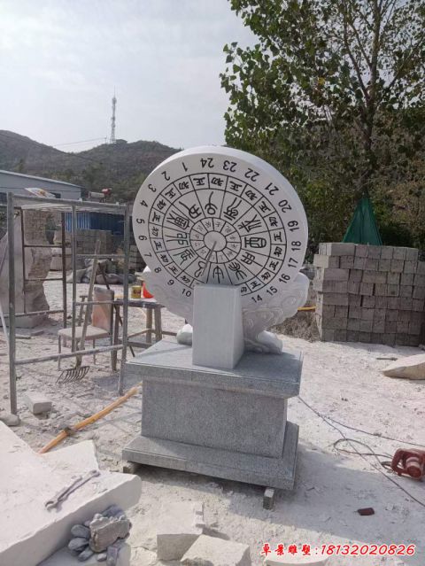 仿古石雕雕塑日晷