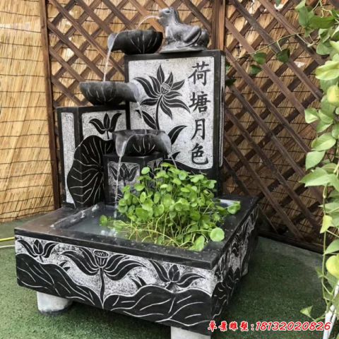 仿古景观流水池石雕