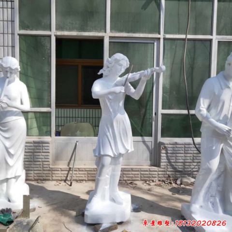 石雕音乐人物雕塑