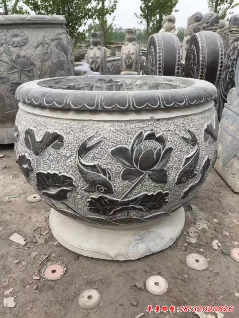 仿古水缸雕塑
