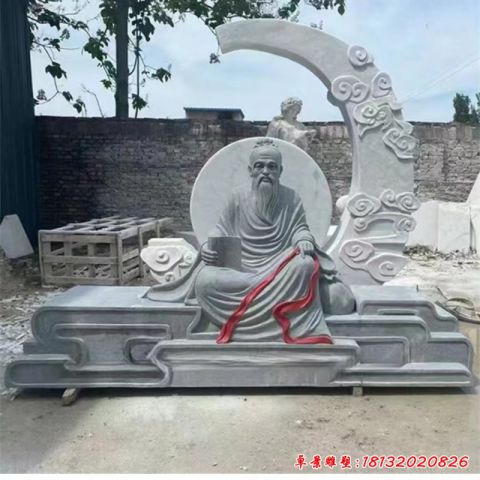 古代月老石雕人物