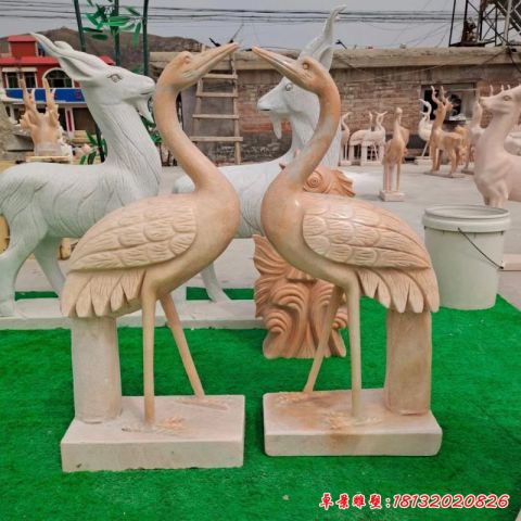 仙鹤动物雕塑