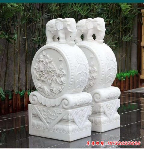 乡村抱鼓石雕塑