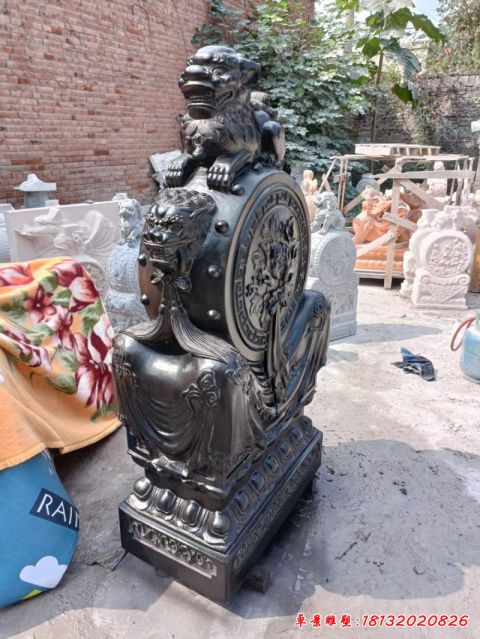 庭院貔貅抱鼓石