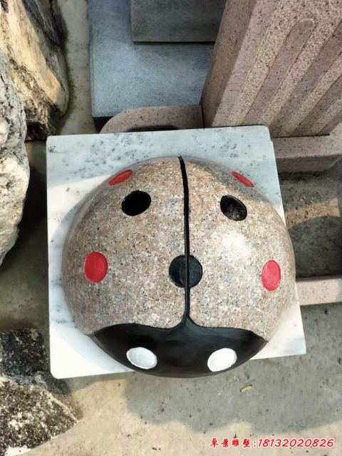 园林七星瓢虫石雕