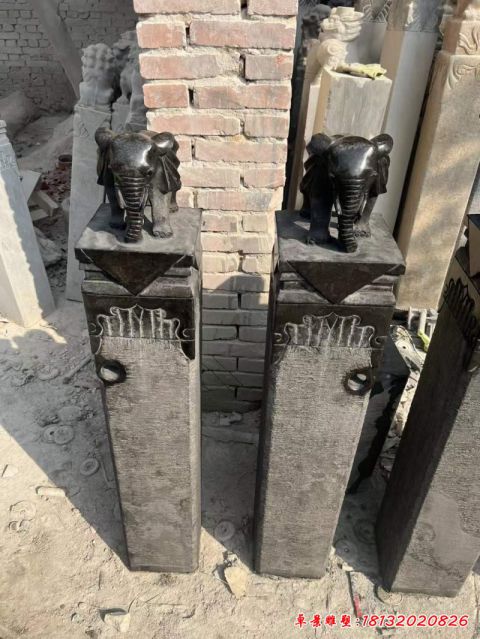 园林仿古拴马桩