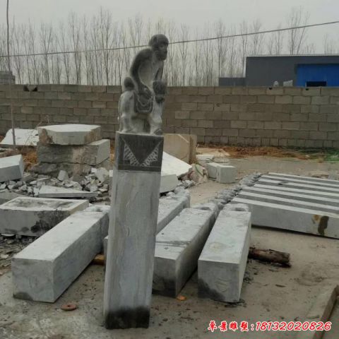 仿古神兽拴马桩