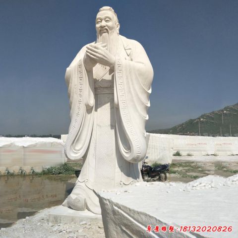 大型校园孔子石雕