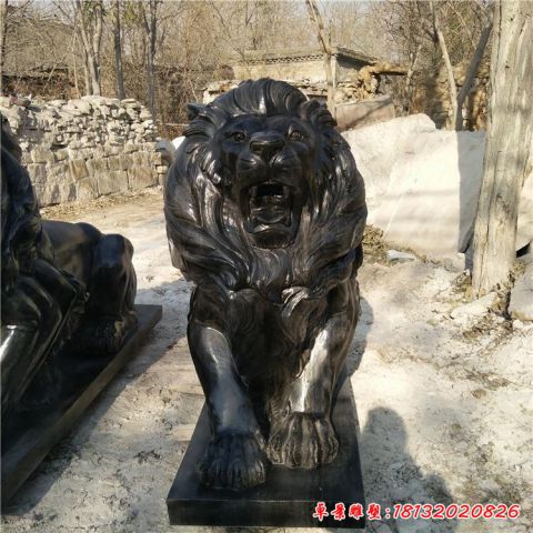 西洋狮动物雕塑