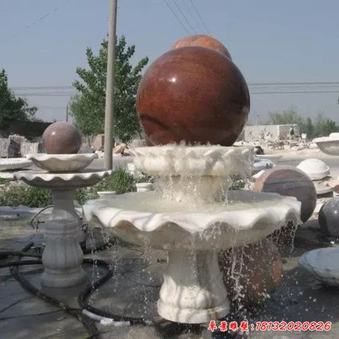 户外风水球石雕