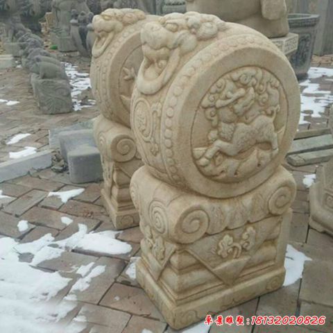 大理石抱鼓石庭院