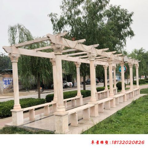 户外建筑长廊石雕