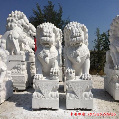 仿古动物狮子石雕