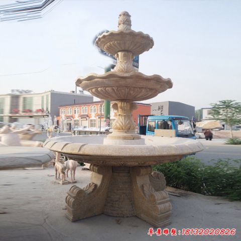 大理石喷泉景观石雕