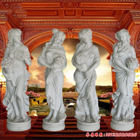 四季神西方人物石雕