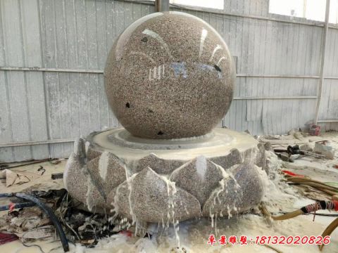 景区音乐风水球石雕