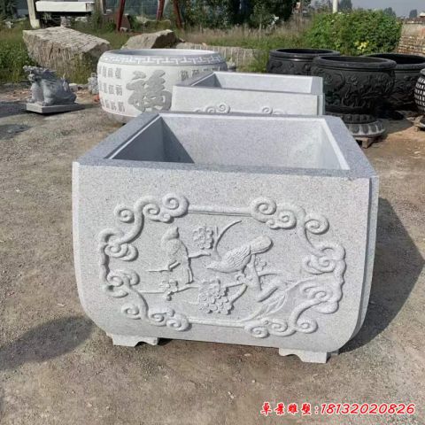 大理石仿古花盆