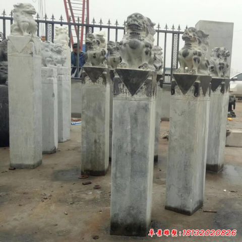 仿古户外拴马桩