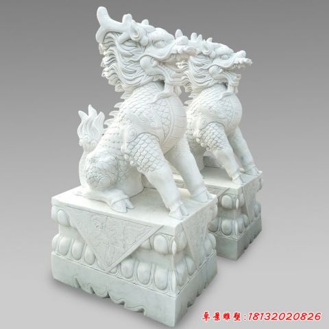 汉白玉动物麒麟