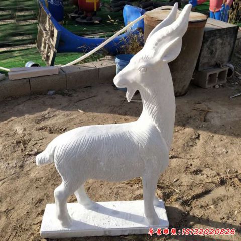 园林山羊动物石雕