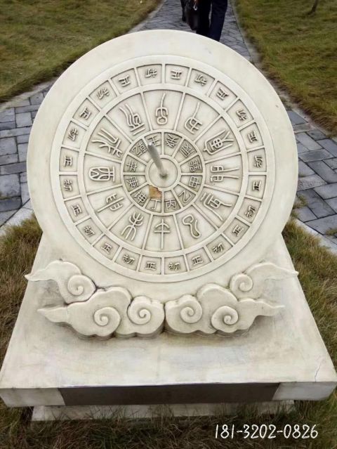 仿古时间日晷石雕