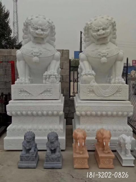 仿古北京狮子门墩