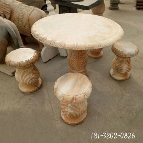 户外景观石桌凳