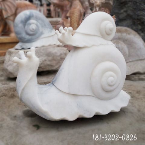 动物蜗牛石雕