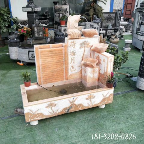 庭院流水池喷泉雕塑