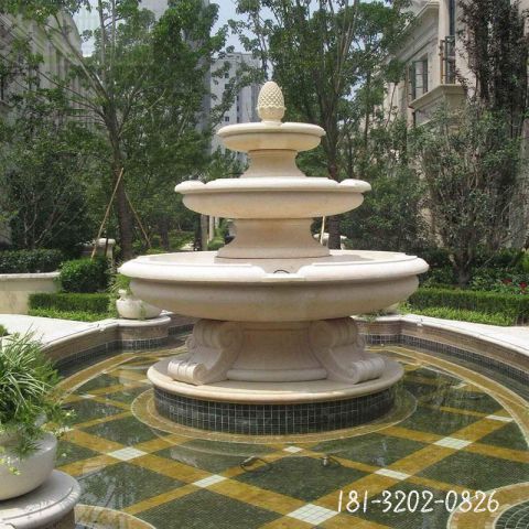 小区大型喷泉石雕