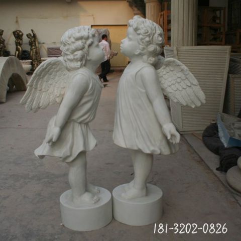 西方天使儿雕塑