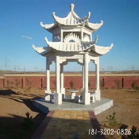 古代凉亭雕塑
