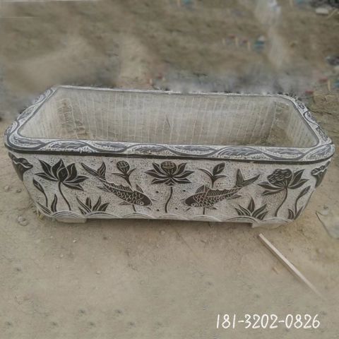 仿古公园鱼缸石雕