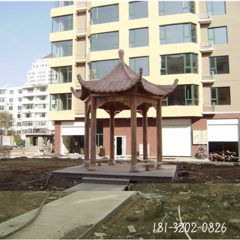 凉亭建筑石雕雕塑