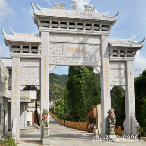 建筑石雕牌坊雕塑